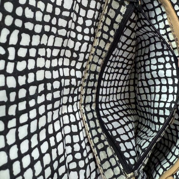 Shiraleah Natural Woven Toggle Clutch Envelope Purse Handbag Tan / Beige - Picture 9 of 11